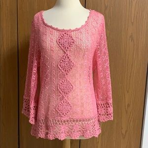 Lisa International crochet tunic
